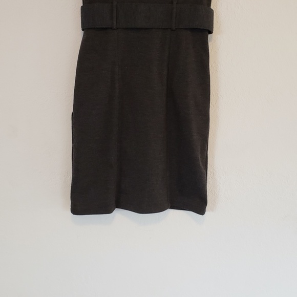 H&M Gray Belted Elegant Work Dress Size 6 with Pockets! - Picture 4 of 13